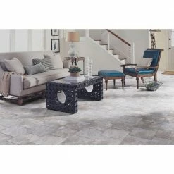 Ash Blended Slate 12 in. x 12 in. Peel and Stick Vinyl Tile (30 sq. ft. / case) by TrafficMaster -Addison Rugs Sales ash blended slate trafficmaster vinyl tile ss1213 4f 1000
