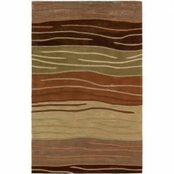 Ascot 306 Striped Autumn 8 ft. x 10 ft. Area Rug by Addison Rugs