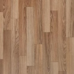 Autumn Brown Oak Residential Vinyl Sheet Flooring 12 ft. Wide x Cut to Length by TrafficMaster
