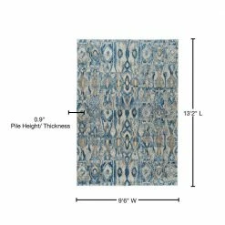 Harrison 2 Baltic 9 ft. 6 in. x 13 ft. 2 in. Area Rug by Addison Rugs -Addison Rugs Sales baltic blue addison rugs area rugs hdhr2ba10x13 76 1000