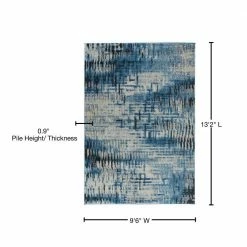 Harrison 6 Baltic 9 ft. 6 in. x 13 ft. 2 in. Area Rug by Addison Rugs -Addison Rugs Sales baltic blue addison rugs area rugs hdhr6ba10x13 76 1000