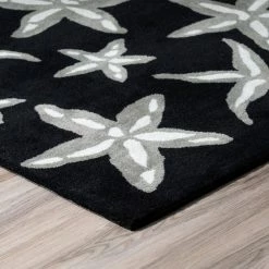 Cove 8 Starfish Black 3 ft. 6 in. x 5 ft. 6 in. Area Rug by Addison Rugs 21 Cove 8 Starfish Black 3 ft. 6 in. x 5 ft. 6 in. Area Rug by Addison Rugs -Addison Rugs Sales black addison rugs area rugs hdcv8bk4x6 4f 1000