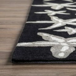 Cove 8 Starfish Black 3 ft. 6 in. x 5 ft. 6 in. Area Rug by Addison Rugs 25 Cove 8 Starfish Black 3 ft. 6 in. x 5 ft. 6 in. Area Rug by Addison Rugs -Addison Rugs Sales black addison rugs area rugs hdcv8bk4x6 76 1000