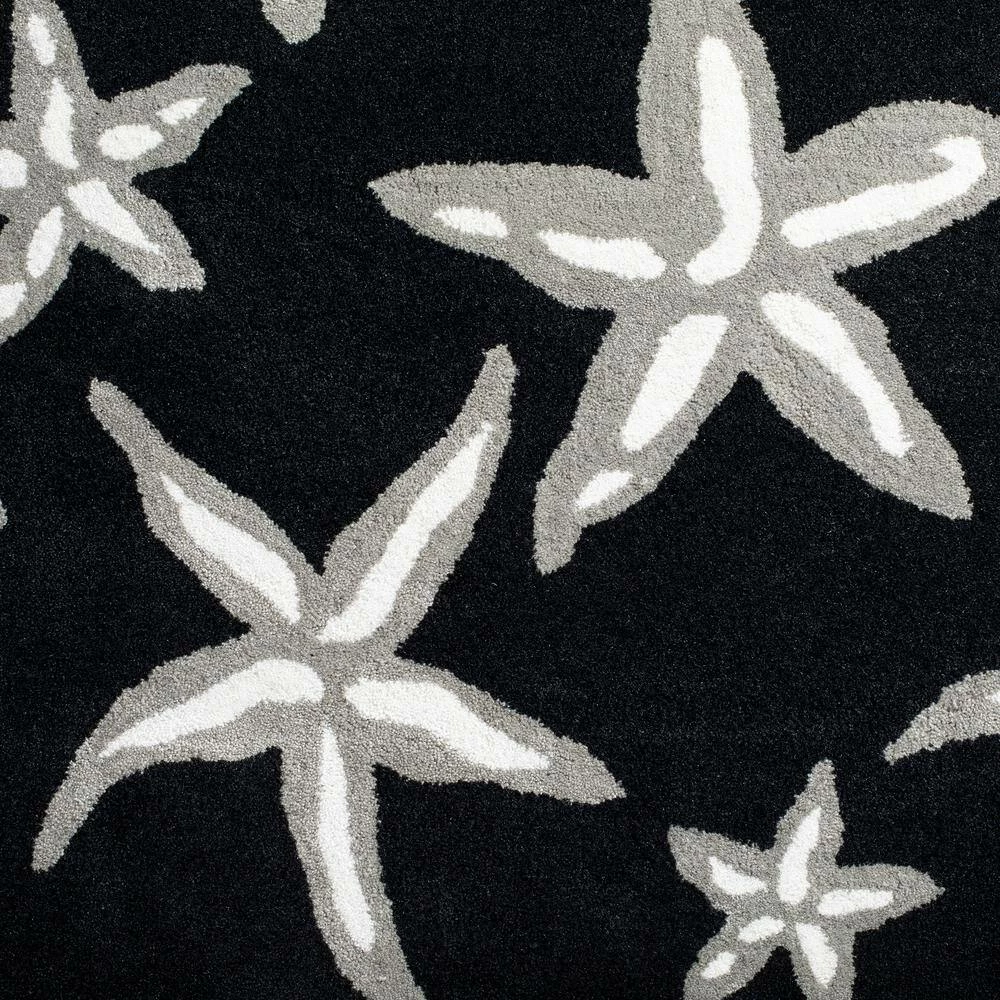 Cove 8 Starfish Black 3 ft. 6 in. x 5 ft. 6 in. Area Rug by Addison Rugs 8 Cove 8 Starfish Black 3 ft. 6 in. x 5 ft. 6 in. Area Rug by Addison Rugs - Image 6