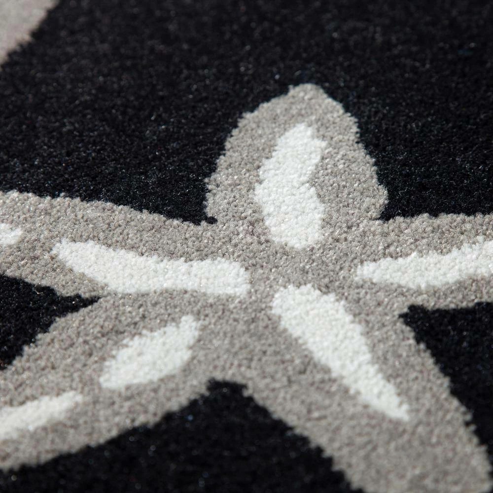 Cove 8 Starfish Black 3 ft. 6 in. x 5 ft. 6 in. Area Rug by Addison Rugs 12 Cove 8 Starfish Black 3 ft. 6 in. x 5 ft. 6 in. Area Rug by Addison Rugs - Image 10