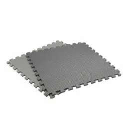 Black/Gray 24 in. x 24 in. x 0.47 in. Foam Dual Sided Gym Floor Tiles (4 Tiles/Pack (16 sq. ft.) by TrafficMaster -Addison Rugs Sales black and gray trafficmaster gym floor tiles 24120hdus 40 1000