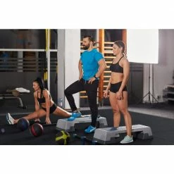 Black 25.2 in. x 25.2 in. x 0.68 in. Foam Shock Absorbing Gym Floor Tiles (4 Tiles/Pack) (17.64 sq. ft.) by TrafficMaster -Addison Rugs Sales black fleck trafficmaster gym floor tiles 24182coplhd 76 1000