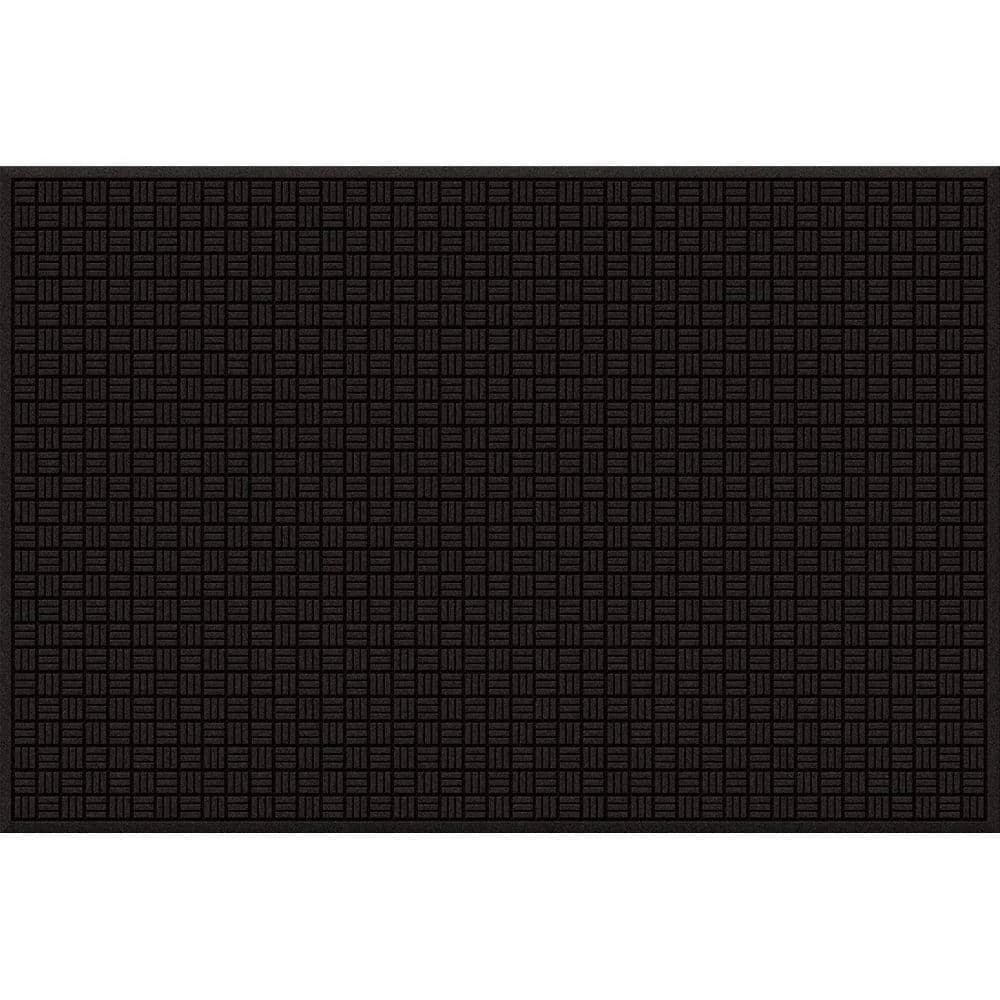 48 in. x 72 in. Black Recycled Rubber Commercial Door Mat by TrafficMaster 3 48 in. x 72 in. Black Recycled Rubber Commercial Door Mat by TrafficMaster