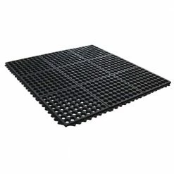 Black 36 in. x 36 in. Rubber Anti-Fatigue Comfort Mat by TrafficMaster -Addison Rugs Sales black trafficmaster commercial floor mats kftrm9191 1 40 1000