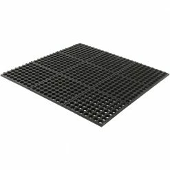 Black 36 in. x 36 in. Rubber Anti-Fatigue Comfort Mat by TrafficMaster -Addison Rugs Sales black trafficmaster commercial floor mats kftrm9191 1 4f 1000
