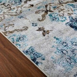 Provincial 11 Blue 3 ft. 3 in. x 5 ft. 3 in. French Damask Area Rug by Addison Rugs -Addison Rugs Sales blue addison rugs area rugs hdpc11bl3x5 e1 1000