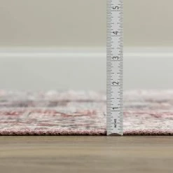 Baldwin 2 Blush 3 ft. 3 in. x 5 ft. 3 in. Medallion Velvet Non-Skid Indoor Area Rug by Addison Rugs -Addison Rugs Sales blush addison rugs area rugs hdba2bl3x5 1f 1000