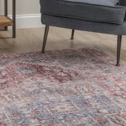 Baldwin 2 Blush 3 ft. 3 in. x 5 ft. 3 in. Medallion Velvet Non-Skid Indoor Area Rug by Addison Rugs -Addison Rugs Sales blush addison rugs area rugs hdba2bl3x5 fa 1000