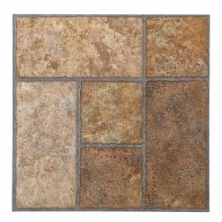 Bodden Bay 12 in. x 12 in. Terra Cotta Peel and Stick Vinyl Tile (30 sq. ft. / case) by TrafficMaster -Addison Rugs Sales bodden bay terra cotta trafficmaster vinyl tile 26294061 c3 1000