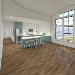 Cowley Creek Oak 8 mm Thick x 8.03 in. W x 47.64 in. L Water resistant Laminate Wood Flooring (21.26 sq. ft./Case) by TrafficMaster -Addison Rugs Sales brown trafficmaster laminate wood flooring 360831 2k383 31 1000