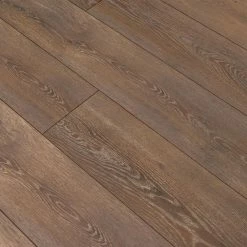 Cowley Creek Oak 8 mm Thick x 8.03 in. W x 47.64 in. L Water resistant Laminate Wood Flooring (21.26 sq. ft./Case) by TrafficMaster -Addison Rugs Sales brown trafficmaster laminate wood flooring 360831 2k383 4f 1000