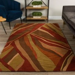 Ascot 16 Abstract Stripe Canyon 8 ft. x 10 ft. Area Rug by Addison Rugs -Addison Rugs Sales canyon addison rugs area rugs hdas16ca8x10 31 1000