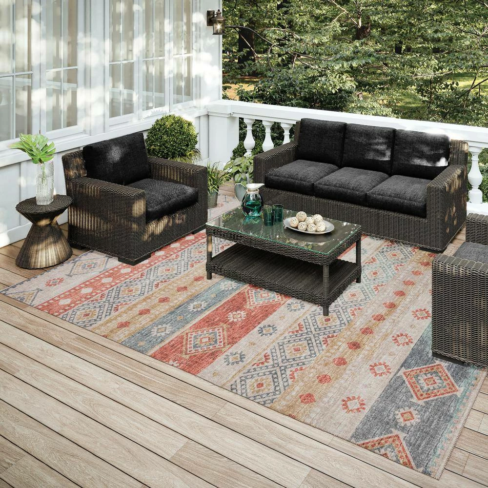 Modena Canyon 5 ft. x 7 ft. 6 in. Southwest Area Rug by Addison Rugs 11 Modena Canyon 5 ft. x 7 ft. 6 in. Southwest Area Rug by Addison Rugs - Image 9