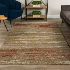 Serene 6 Abstract Stripes Canyon 7 ft. 10 in. x 10 ft. 7 in. Area Rug by Addison Rugs -Addison Rugs Sales canyon addison rugs area rugs hdsn6ca8x11 31 1000