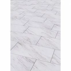 Carrara Marble 12 in. x 24 in. Peel and Stick Vinyl Tile (20 sq. ft. / case) by TrafficMaster -Addison Rugs Sales carrara marble trafficmaster vinyl tile ss1212 4f 1000