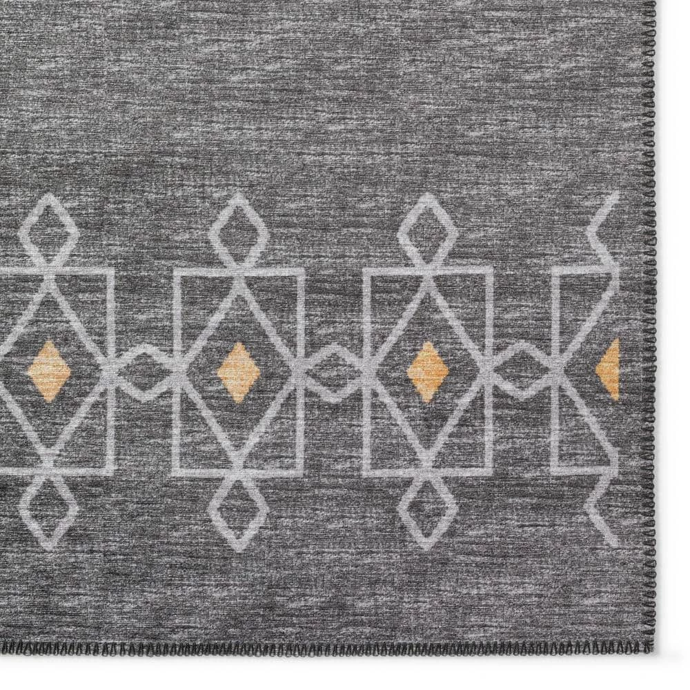 Modena Charcoal 9 ft. x 12 ft. Southwest Area Rug by Addison Rugs 6 Modena Charcoal 9 ft. x 12 ft. Southwest Area Rug by Addison Rugs - Image 4