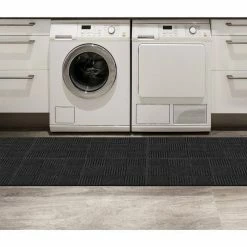 Black Residential 18 in. x 18 Peel and Stick Carpet Tile (8 Tiles/Case)18 sq. ft. by TrafficMaster -Addison Rugs Sales charcoal trafficmaster carpet tile 60677600018x18 4f 1000