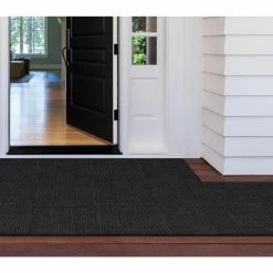 Black Residential 18 in. x 18 Peel and Stick Carpet Tile (8 Tiles/Case)18 sq. ft. by TrafficMaster -Addison Rugs Sales charcoal trafficmaster carpet tile 60677600018x18 e1 1000