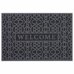 Geo Welcome Charcoal 24 in. x 36 in. Door Mat by TrafficMaster