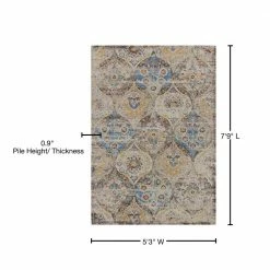 Benelli 11 Chocolate 5 ft. 3 in. x 7 ft. 7 in. Area Rug by Addison Rugs -Addison Rugs Sales chocolate addison rugs area rugs hdbn11ch5x8 76 1000
