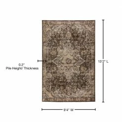 Fergus 1 Chocolate 9 ft. 4 in. x 13 ft. 2 in. Area Rug by Addison Rugs -Addison Rugs Sales chocolate addison rugs area rugs hdfg1ch10x13 76 1000