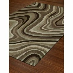 Nero 42 Abstract Geode Chocolate 8 ft. x 10 ft. Area Rug by Addison Rugs
