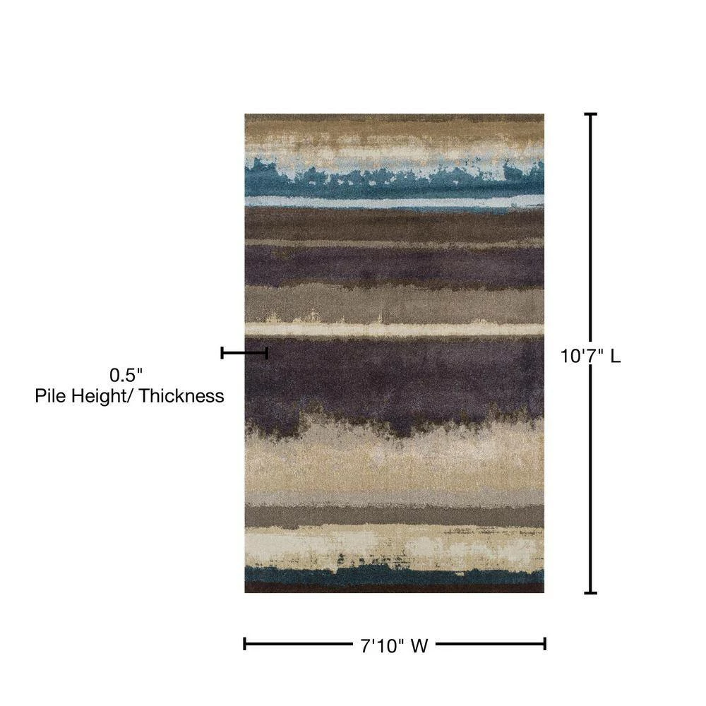 Provincial 2 Chocolate 7 ft. 10 in. x 10 ft. 7 in. Area Rug by Addison Rugs 13 Provincial 2 Chocolate 7 ft. 10 in. x 10 ft. 7 in. Area Rug by Addison Rugs - Image 11