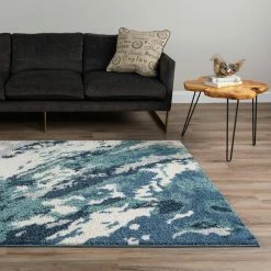 Harmony 3 Denim 5 ft. 1 in. x 7 ft. 5 in. Area Rug by Addison Rugs -Addison Rugs Sales denim addison rugs area rugs hdhm3de5x7 31 1000