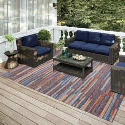 Modena Denim 10 ft. x 14 ft. Striped Area Rug by Addison Rugs -Addison Rugs Sales denim addison rugs area rugs hdmo8dn10x14 31 1000