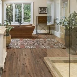 6 in. W x 36 in. L Edwards Oak Rigid Core Click Lock Luxury Vinyl Plank Flooring (32-case/768 sq. ft./pallet) by TrafficMaster -Addison Rugs Sales edwards oak trafficmaster vinyl plank flooring vtrhddevoak636p c3 1000