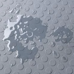 Gray Raised Coin 18 in. x 18 in. x 3.1 mm Rubber Interlocking Modular Flooring Tiles, 6-Pack (13.5 sq. ft.) by TrafficMaster -Addison Rugs Sales gray raised coin trafficmaster gym floor tiles 11grn 532 18x18 76 1000