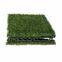 1 ft. x 1 ft. Artificial Grass Interlocking Tiles (9-Pack) by TrafficMaster -Addison Rugs Sales green trafficmaster artificial grass 48219 1f 1000