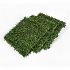 1 ft. x 1 ft. Artificial Grass Interlocking Tiles (9-Pack) by TrafficMaster -Addison Rugs Sales green trafficmaster artificial grass 48219 fa 1000