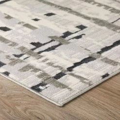 Gentry 4 Grey 3 Ft. 3 In. x 5 Ft. 1 In. Abstract Checker Area Rug by Addison Rugs -Addison Rugs Sales grey addison rugs area rugs hdge4gr3x5 4f 1000