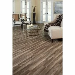 Grey Oak 7 mm T x 8.03 in. W Laminate Wood Flooring (23.91 sq.ft/Case) by TrafficMaster -Addison Rugs Sales grey oak trafficmaster laminate wood flooring 360731 00375 44 1000