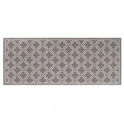 Trellis Grey 2 ft. x 5 ft. Accent Rug by TrafficMaster