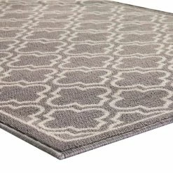 Trellis Grey 2 ft. x 5 ft. Accent Rug by TrafficMaster -Addison Rugs Sales grey trafficmaster area rugs mt1004445 1f 1000