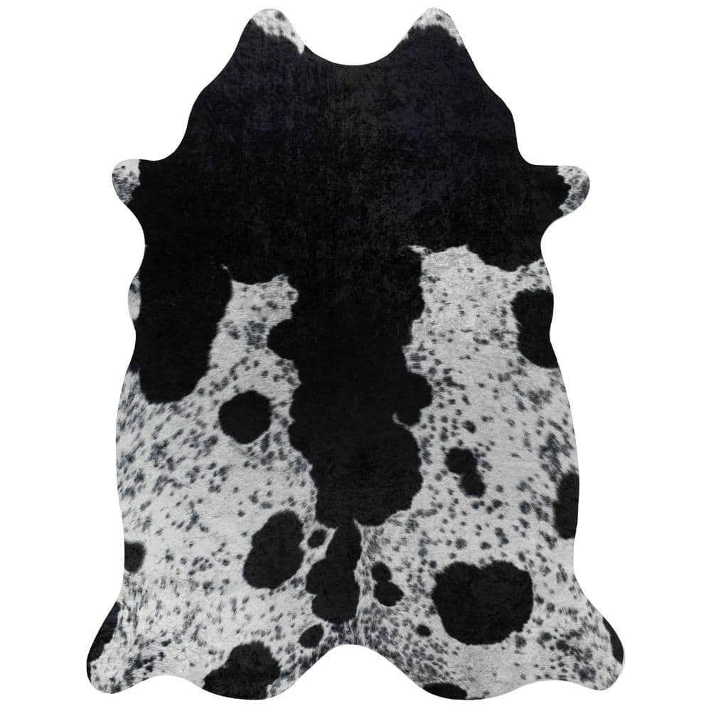 Winston 9 Holstein 7 ft. 9 in. x 9 ft. 7 in. Faux Hyde Area Rug by Addison Rugs 3 Winston 9 Holstein 7 ft. 9 in. x 9 ft. 7 in. Faux Hyde Area Rug by Addison Rugs