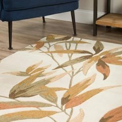 Ascot 4 Bombay Floral Ivory 5 ft. x 7 ft. 9 in. Area Rug by Addison Rugs -Addison Rugs Sales ivory addison rugs area rugs hdas4iv5x8 4f 1000