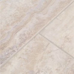 Light Grey 12 in. x 24 in. Travertine Peel and Stick Vinyl Tile Flooring (20 sq. ft. / case) by TrafficMaster -Addison Rugs Sales light grey travertine trafficmaster vinyl tile 221924u 40 1000