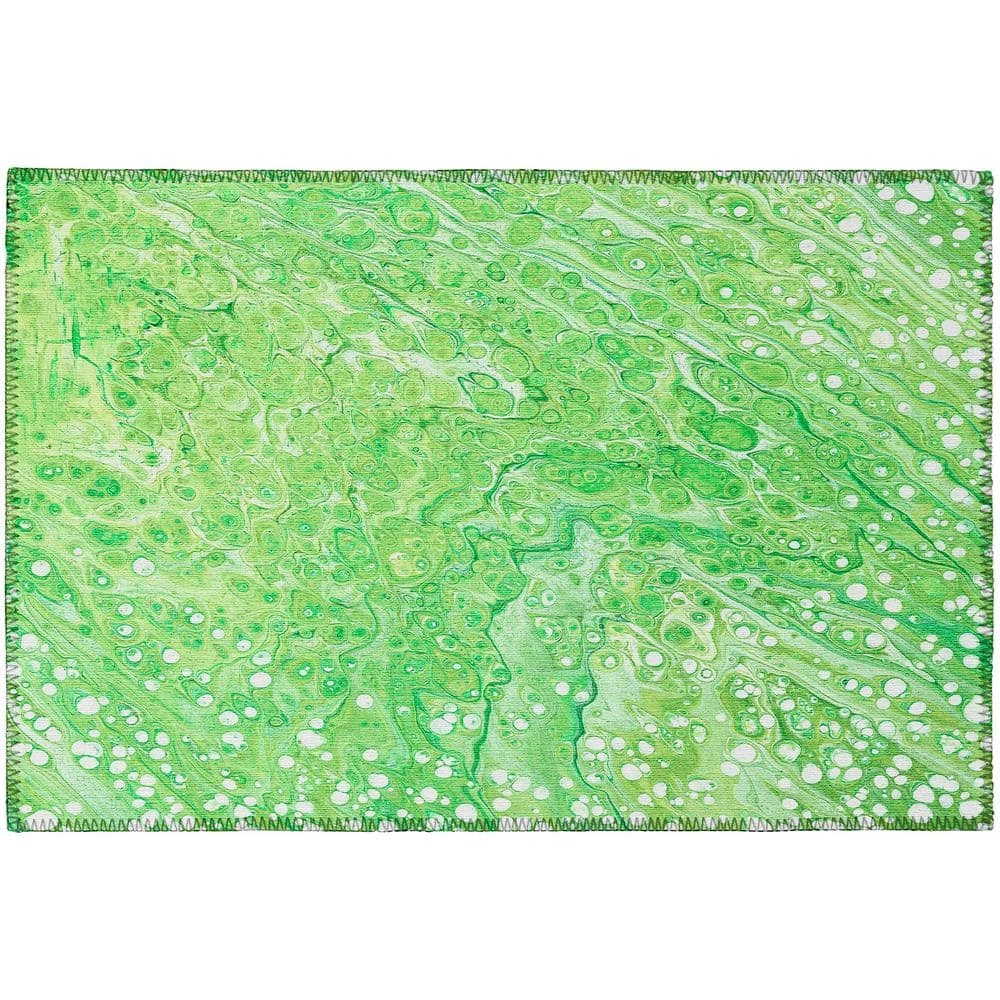 Copeland Lime 1 ft. 8 in. x 2 ft. 6 in. Abstract Accent Rug by Addison Rugs 3 Copeland Lime 1 ft. 8 in. x 2 ft. 6 in. Abstract Accent Rug by Addison Rugs