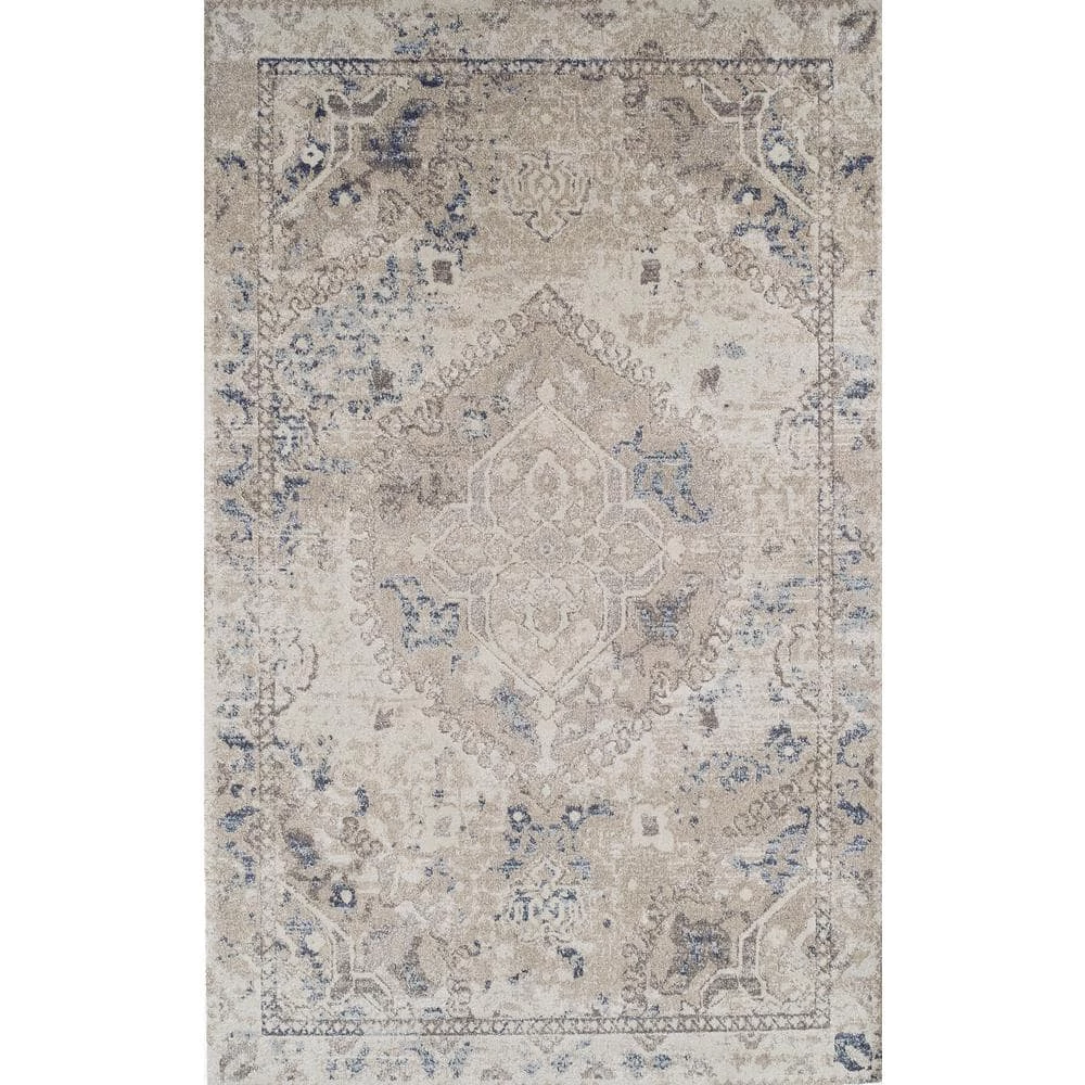 Provincial 7 Linen 7 ft. 10 in. x 10 ft. 7 in. Medallion Persian Area Rug by Addison Rugs 3 Provincial 7 Linen 7 ft. 10 in. x 10 ft. 7 in. Medallion Persian Area Rug by Addison Rugs