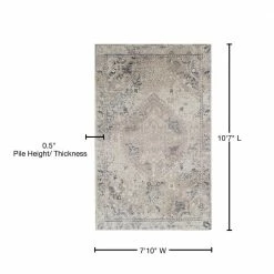 Provincial 7 Linen 7 ft. 10 in. x 10 ft. 7 in. Medallion Persian Area Rug by Addison Rugs 24 Provincial 7 Linen 7 ft. 10 in. x 10 ft. 7 in. Medallion Persian Area Rug by Addison Rugs -Addison Rugs Sales linen addison rugs area rugs hdpc7li8x11 76 1000