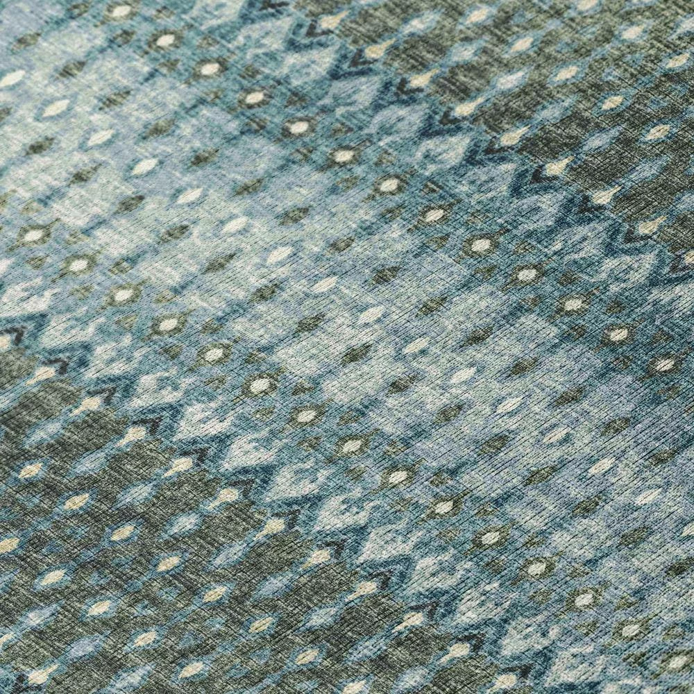 Evolve Mineral Blue 8 ft. x 10 ft. Ikat Area Rug by Addison Rugs 11 Evolve Mineral Blue 8 ft. x 10 ft. Ikat Area Rug by Addison Rugs - Image 9