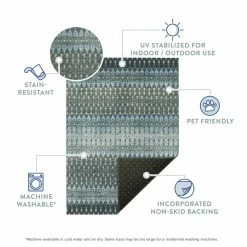 Evolve Mineral Blue 8 ft. x 10 ft. Ikat Area Rug by Addison Rugs 16 Evolve Mineral Blue 8 ft. x 10 ft. Ikat Area Rug by Addison Rugs -Addison Rugs Sales mineral blue addison rugs area rugs hdee1mb8x10 fa 1000